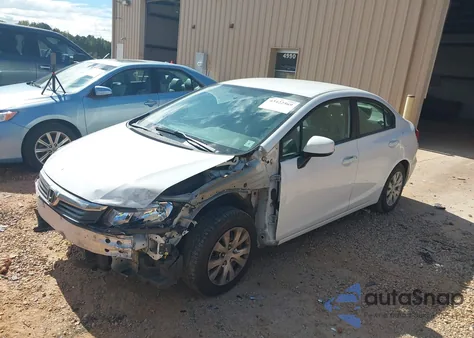 2012 Honda Civic Lx z USA, uszkodzony, nr VIN 2HGFB2F55CH328731